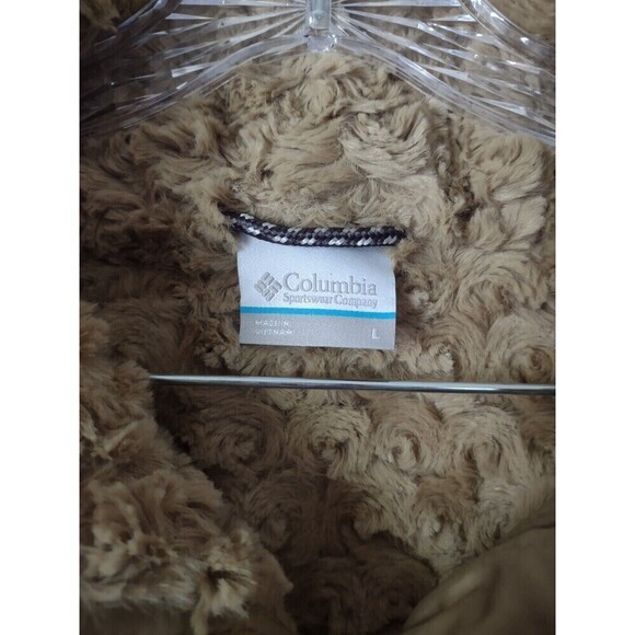 Nwot Columbia Women's Large Copper Crest Quilted Novelty Jacket Tan Insulated - Picture 2 of 11